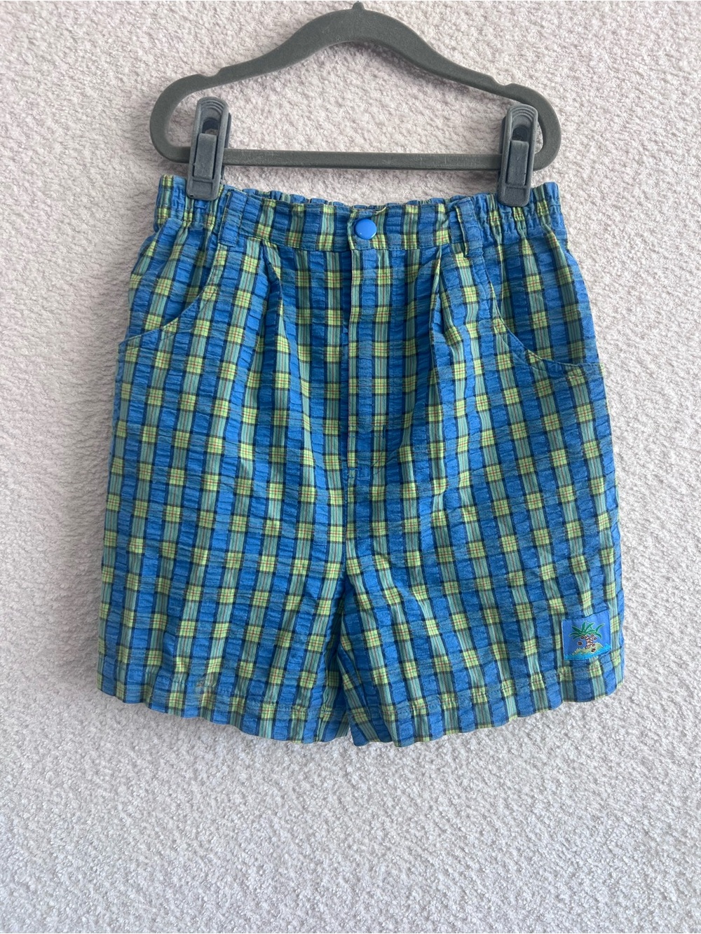 Gymboree Vintage Rainbow Tag Plaid 90s Shorts‎ Size 6-7 Years/XX Large